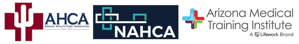 AHCA partner logos with AMTI