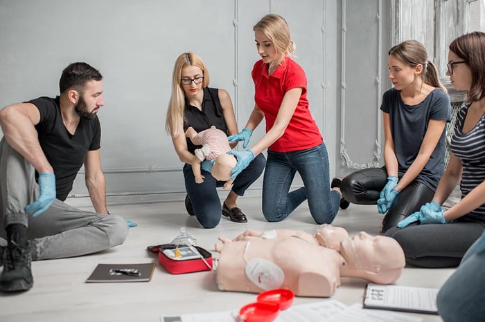 Group CPR Training at my business