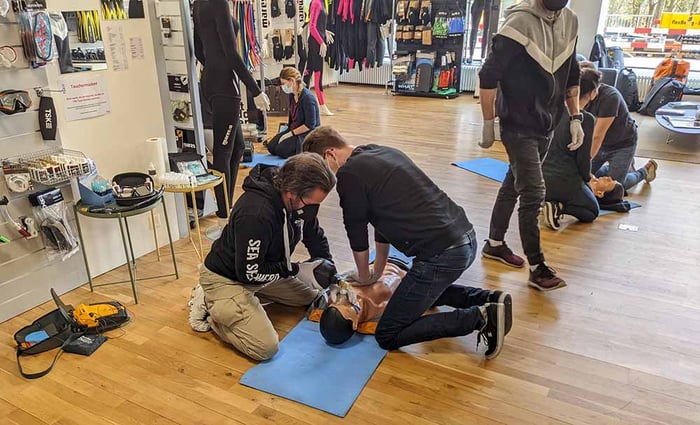 Group CPR Training at my business