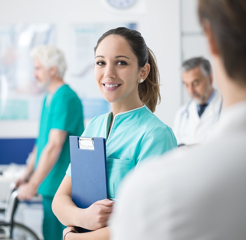 nurse student in classroom